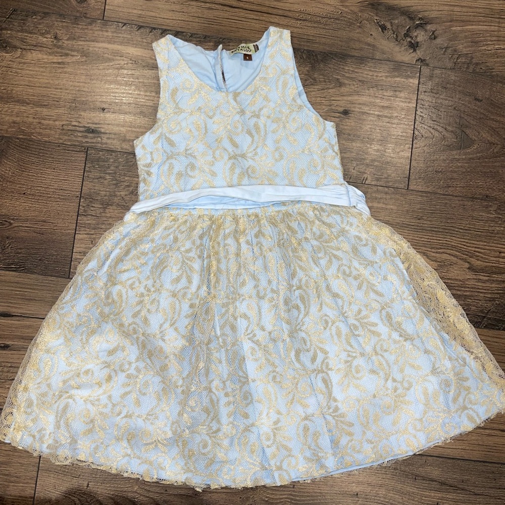 Stunning Blue Dress with Lace